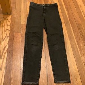 Zara girls black skinny jeans very good condition